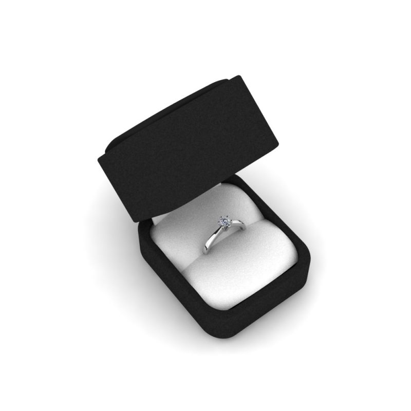 ZRIN engagement ring model 003-7, white gold