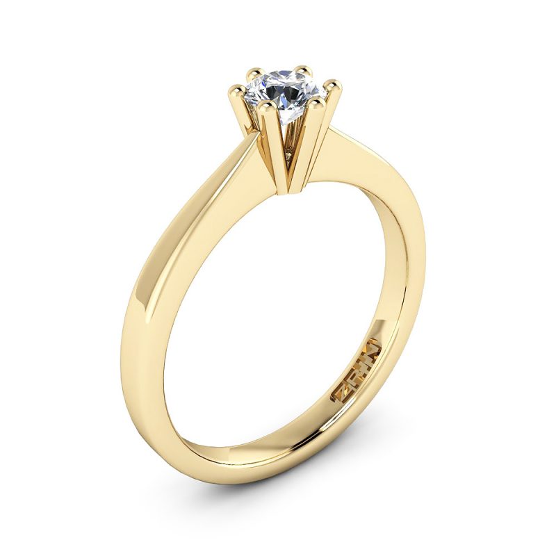 ZRIN engagement ring model 003-7, yellow gold