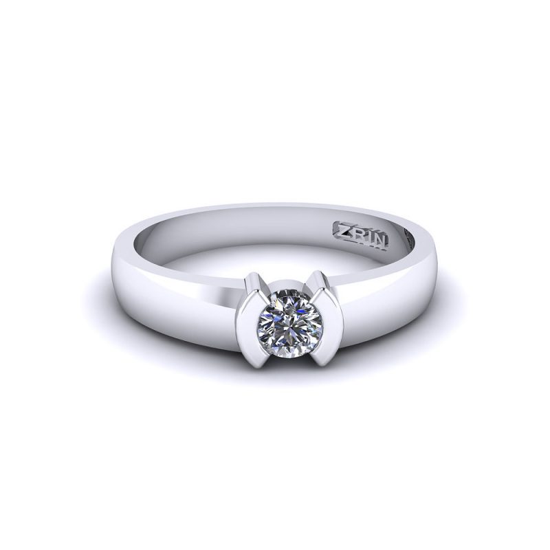 ZRIN engagement ring model 016, white gold