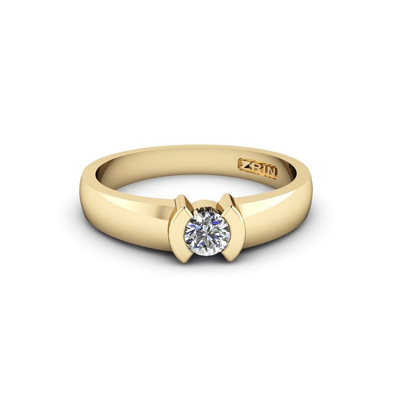 ZRIN engagement ring model 016, yellow gold