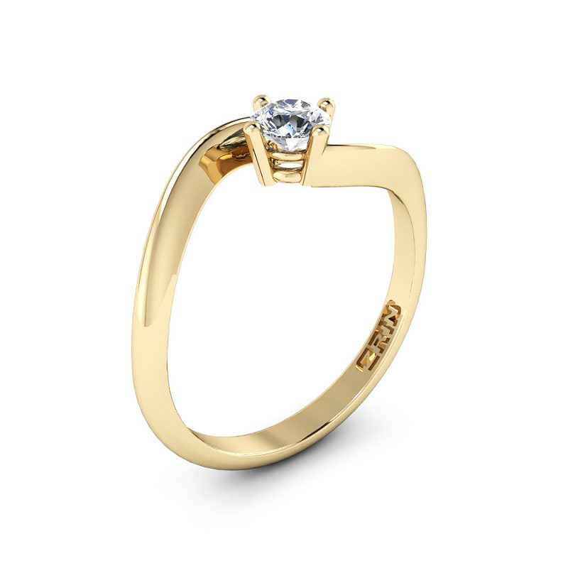 ZRIN engagement ring model 017, yellow gold