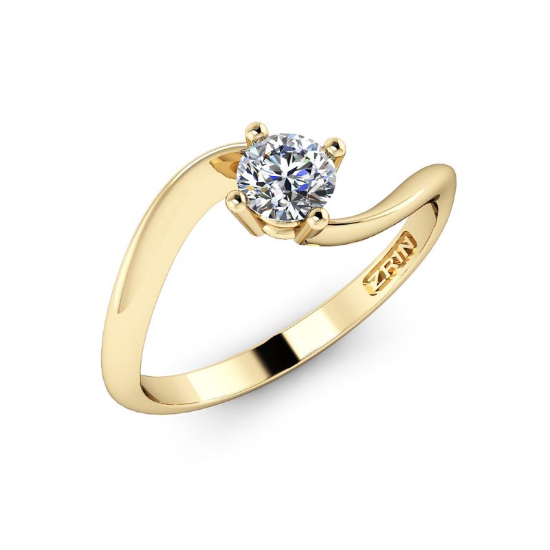 ZRIN engagement ring model 017, yellow gold
