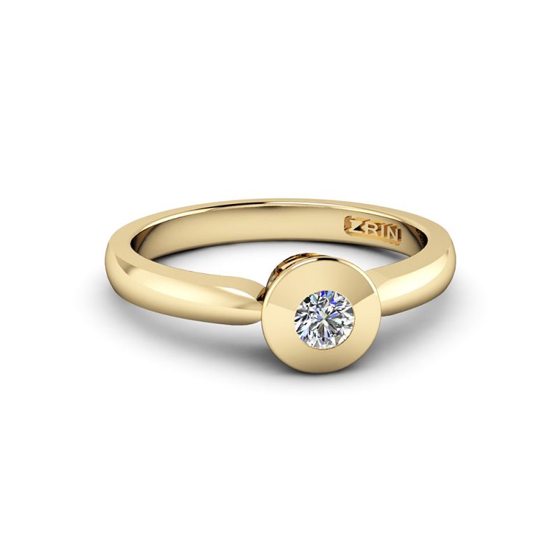 ZRIN engagement ring model 018, yellow gold