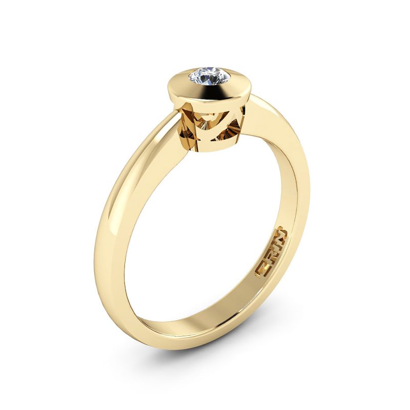 ZRIN engagement ring model 018, yellow gold