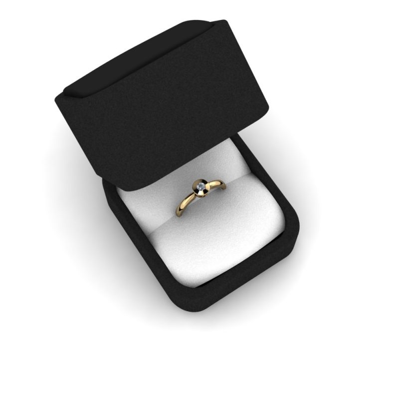 ZRIN engagement ring model 018, yellow gold