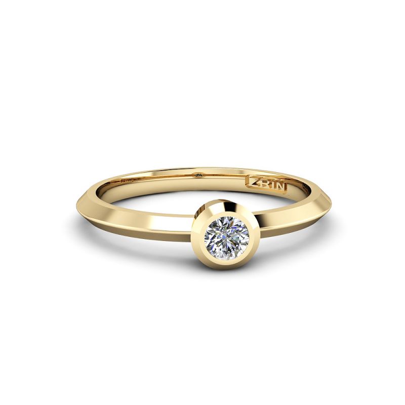 ZRIN engagement ring model 020, yellow gold