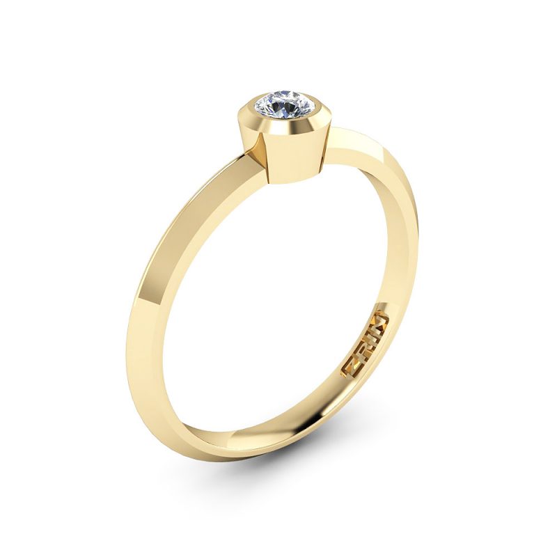 ZRIN engagement ring model 020, yellow gold