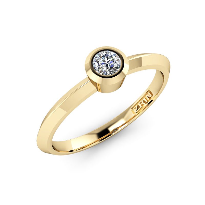 ZRIN engagement ring model 020, yellow gold