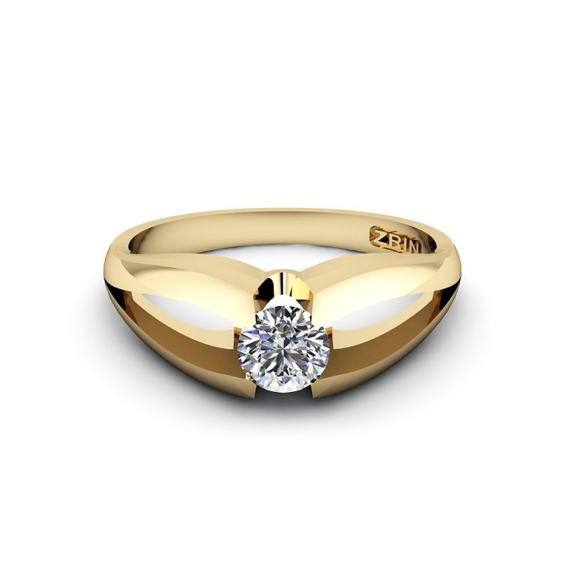 ZRIN engagement ring model 021-1, yellow gold