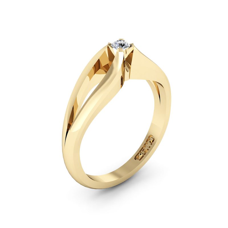 ZRIN engagement ring model 021-1, yellow gold