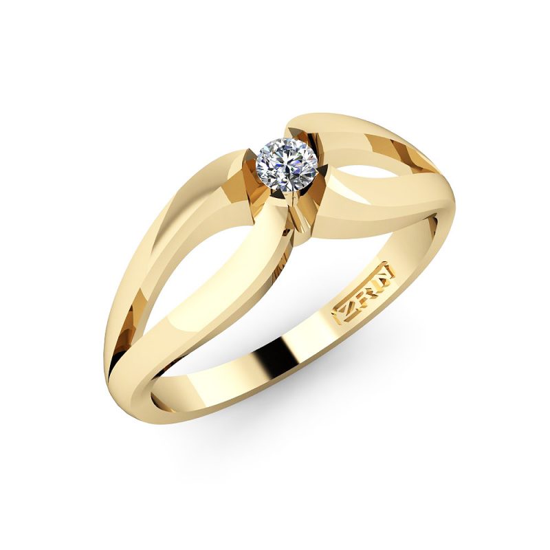 ZRIN engagement ring model 021-1, yellow gold