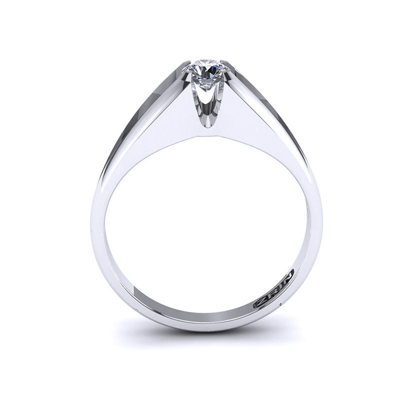 ZRIN engagement ring model 021, white gold