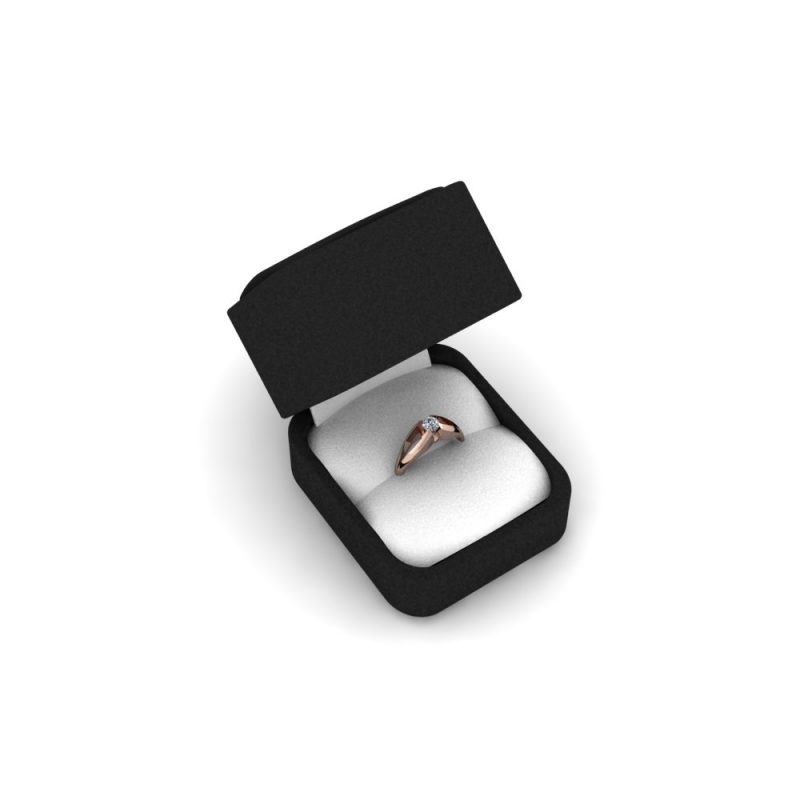 ZRIN engagement ring model 021, red gold