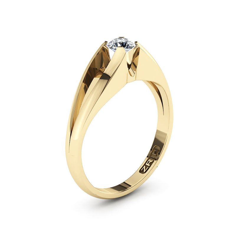 ZRIN engagement ring model 021, yellow gold