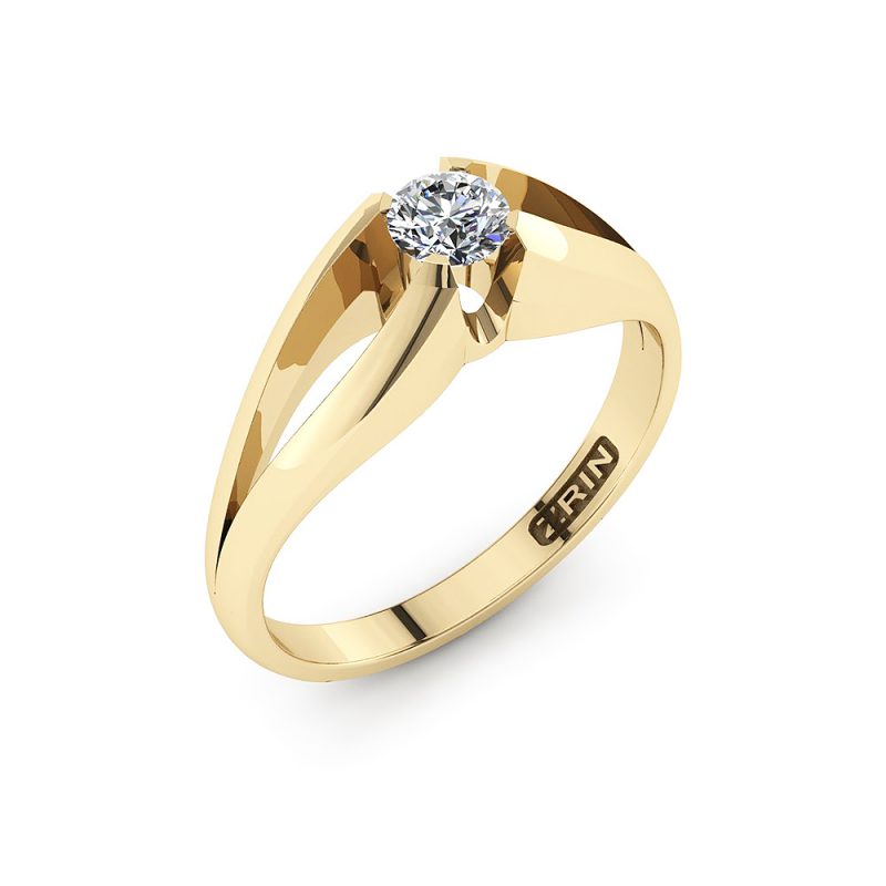 ZRIN engagement ring model 021, yellow gold