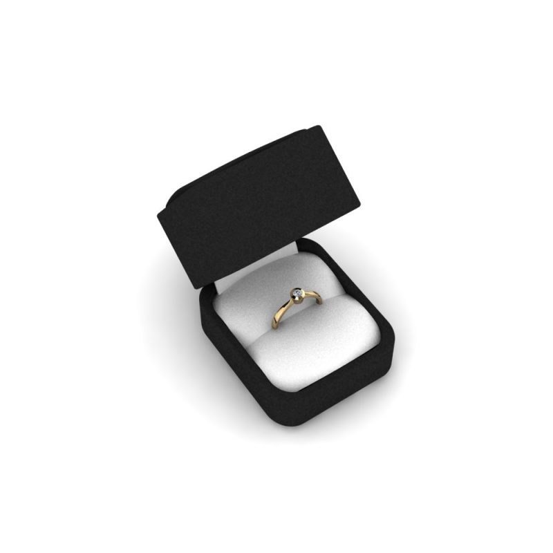 ZRIN engagement ring model 023-3, yellow gold
