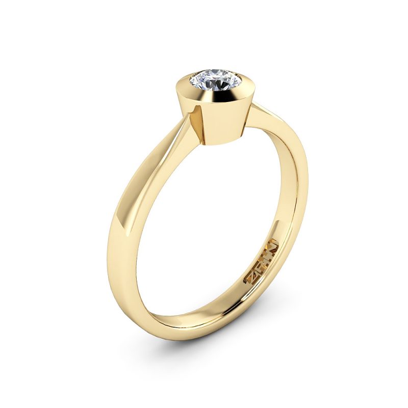 ZRIN engagement ring model 023, yellow gold