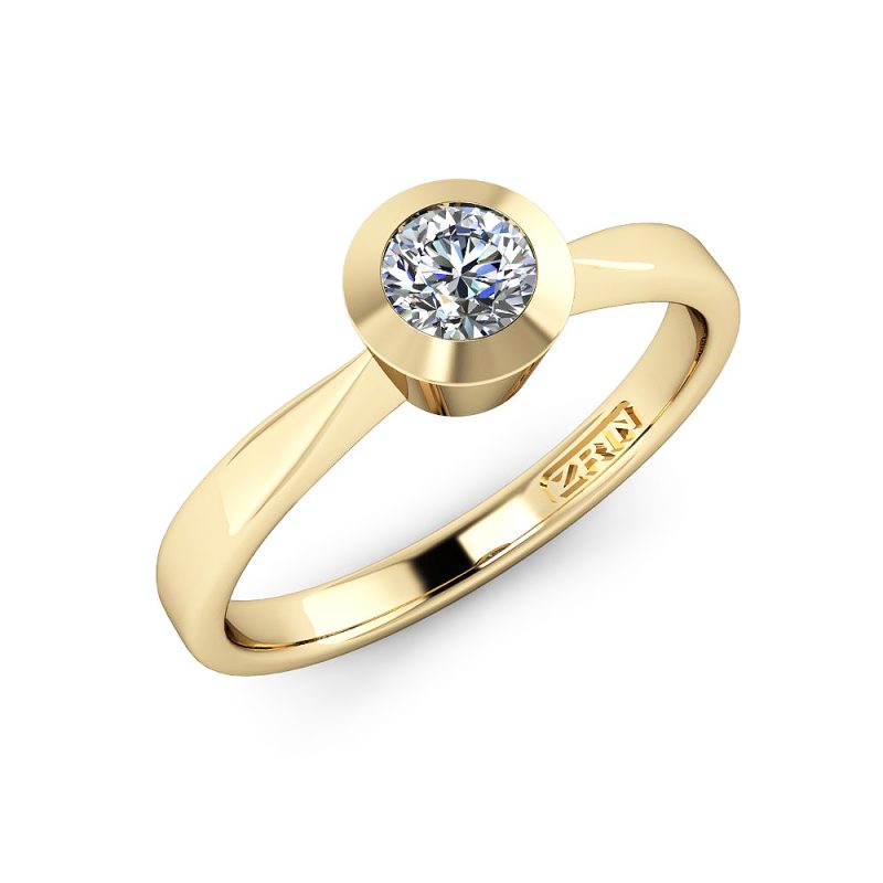 ZRIN engagement ring model 023, yellow gold