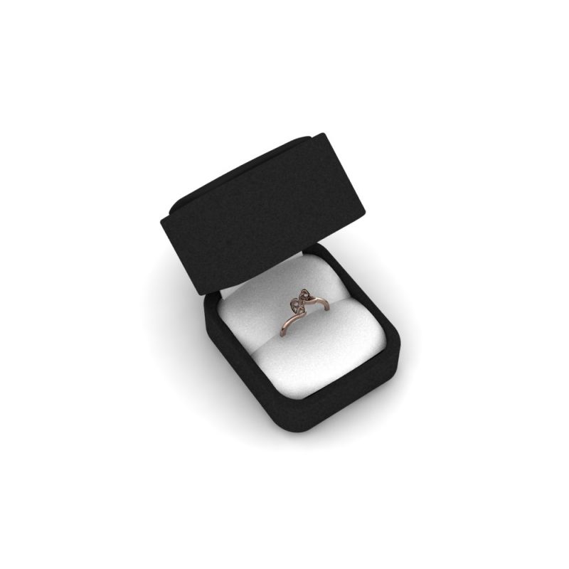 ZRIN engagement ring model 035, red gold