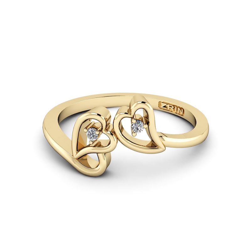 ZRIN engagement ring model 035, yellow gold