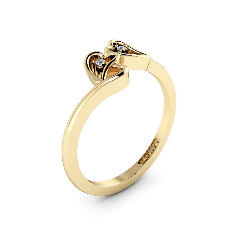 ZRIN engagement ring model 035, yellow gold