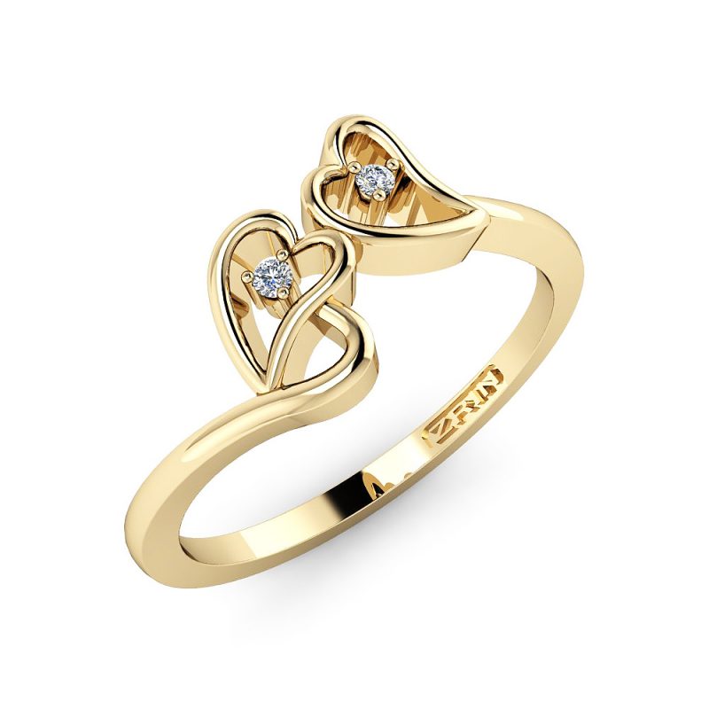 ZRIN engagement ring model 035, yellow gold