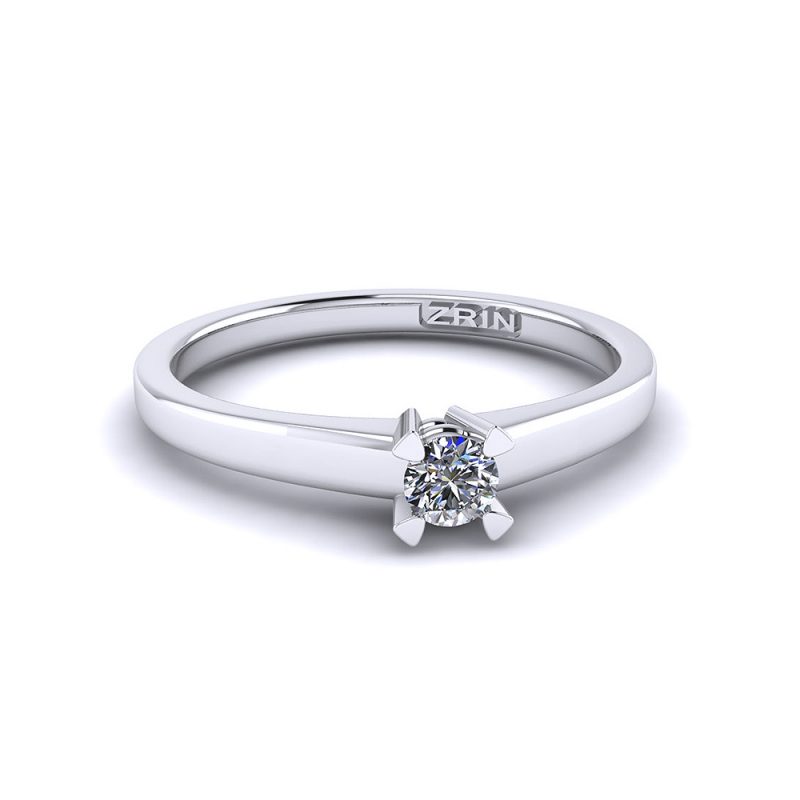 ZRIN engagement ring model 052-1, white gold