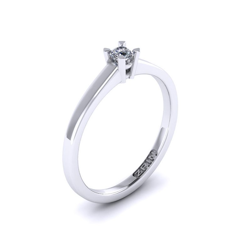 ZRIN engagement ring model 052-1, white gold