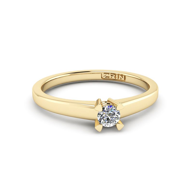 ZRIN engagement ring model 052-1, yellow gold