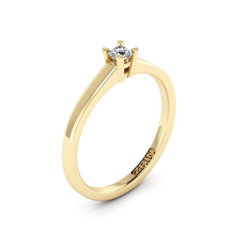 ZRIN engagement ring model 052-1, yellow gold