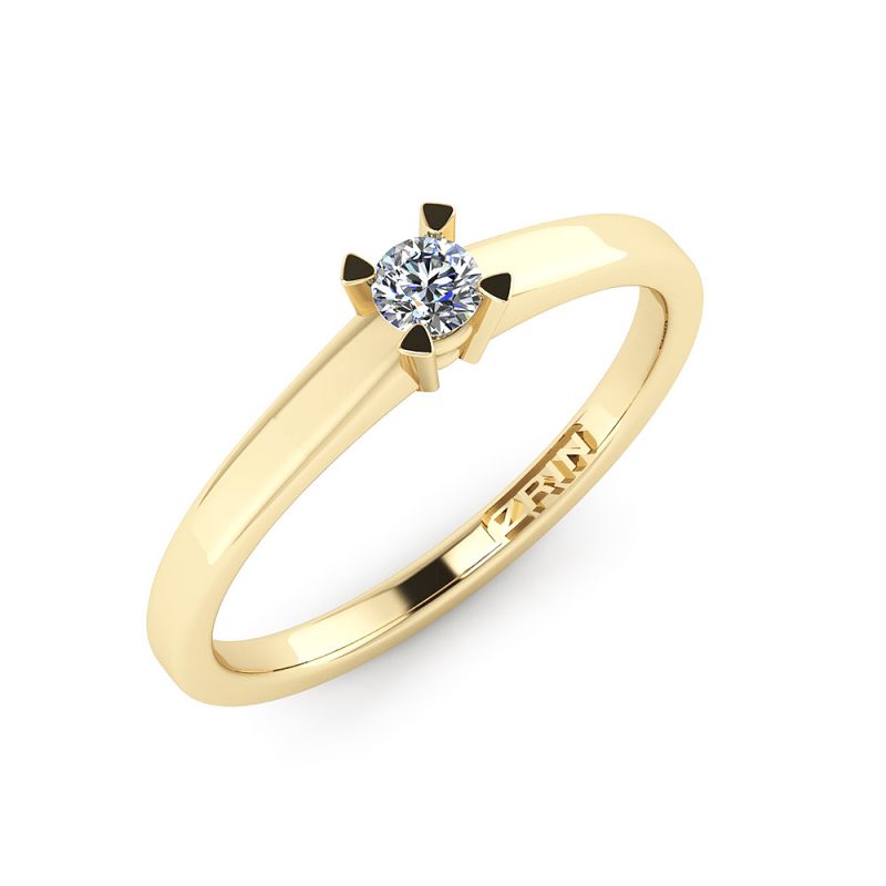 ZRIN engagement ring model 052-1, yellow gold