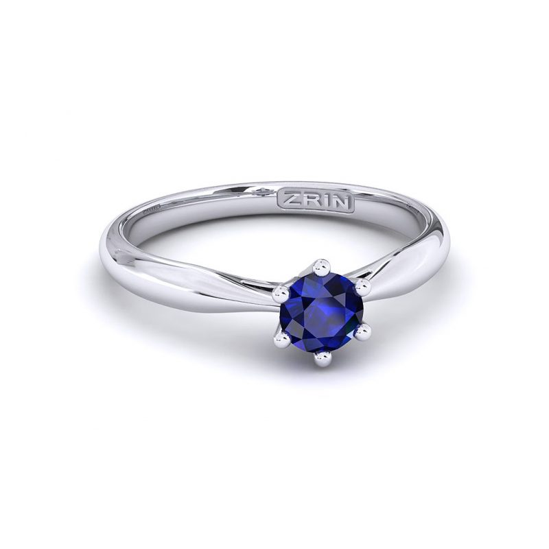 ZRIN engagement ring model 250-7, white gold