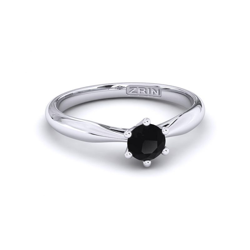 ZRIN engagement ring model 250-7, white gold