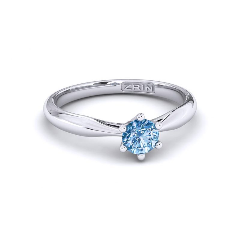 ZRIN engagement ring model 250-7, white gold