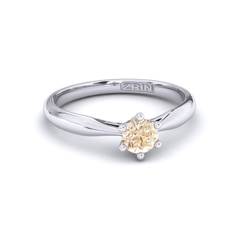 ZRIN engagement ring model 250-7, white gold