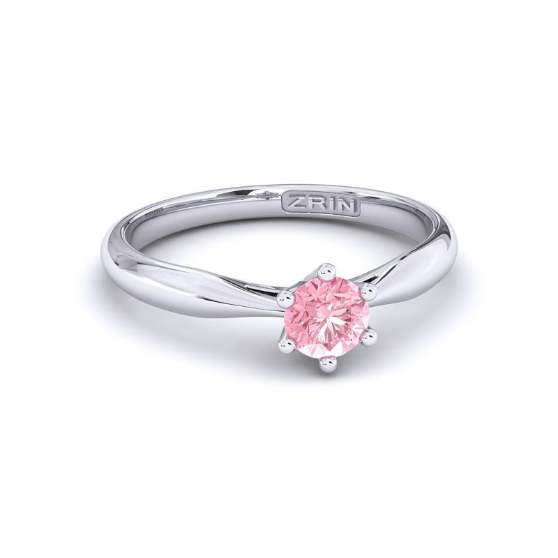 ZRIN engagement ring model 250-7, white gold