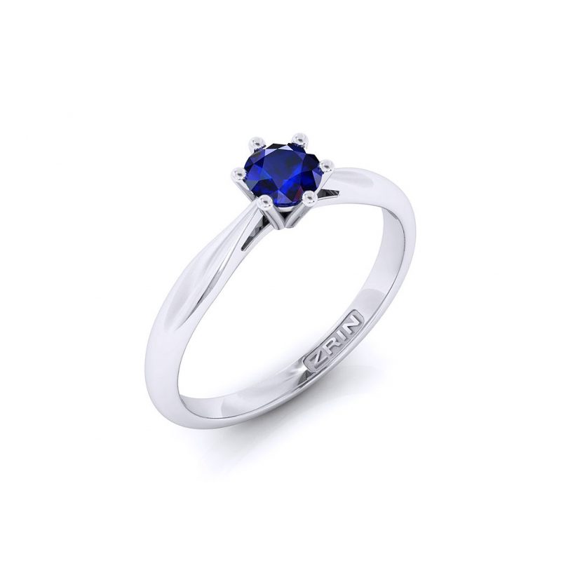 ZRIN engagement ring model 250-7, white gold