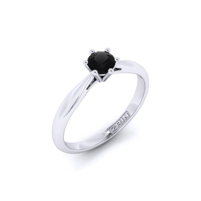 ZRIN engagement ring model 250-7, white gold