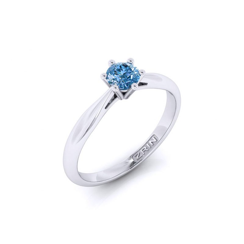 ZRIN engagement ring model 250-7, white gold