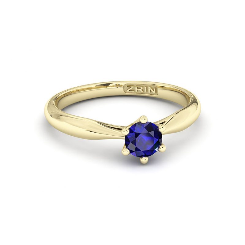 ZRIN engagement ring model 250-7, yellow gold