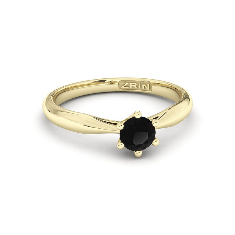 ZRIN engagement ring model 250-7, yellow gold