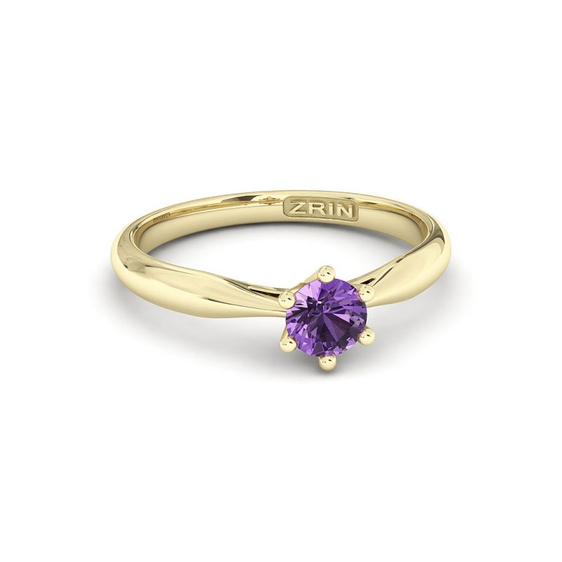 ZRIN engagement ring model 250-7, yellow gold