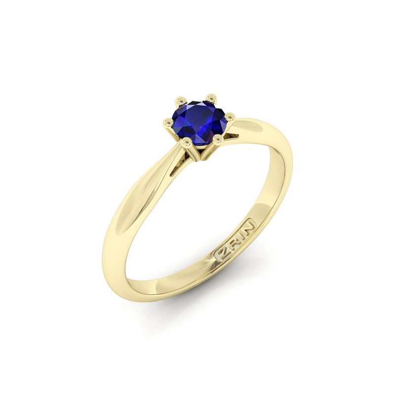ZRIN engagement ring model 250-7, yellow gold