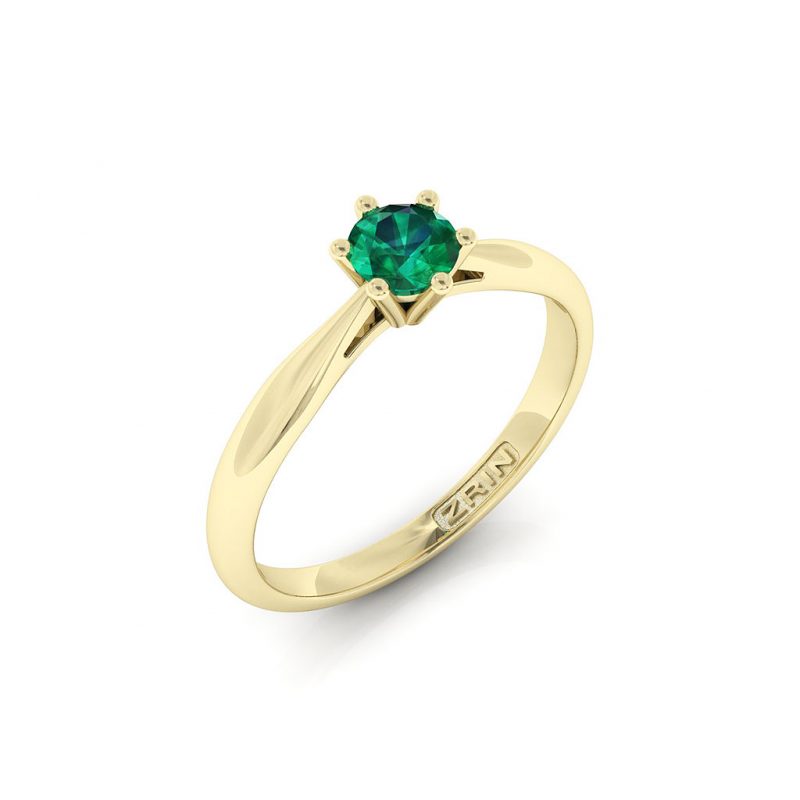 ZRIN engagement ring model 250-7, yellow gold