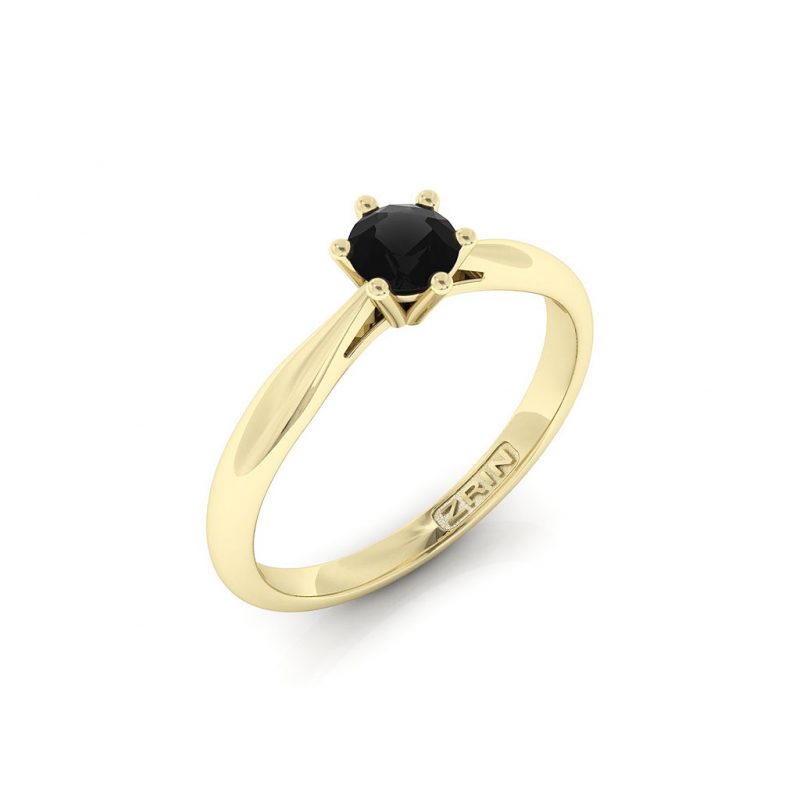 ZRIN engagement ring model 250-7, yellow gold