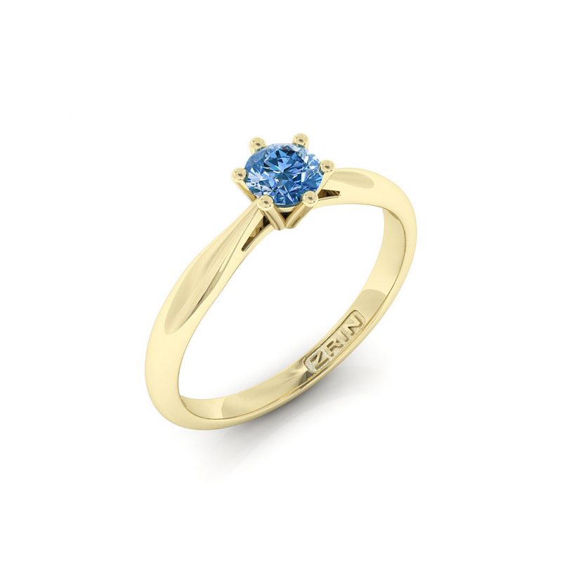 ZRIN engagement ring model 250-7, yellow gold