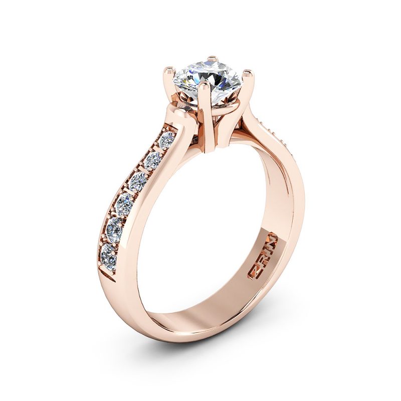 ZRIN engagement ring model 277, red gold