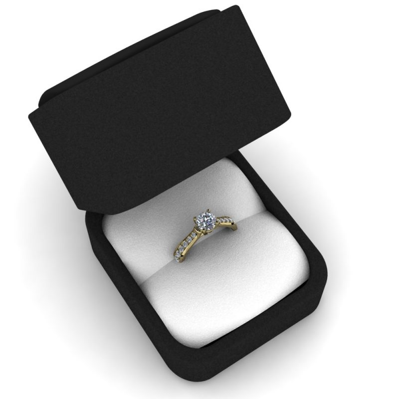 ZRIN engagement ring model 277, yellow gold