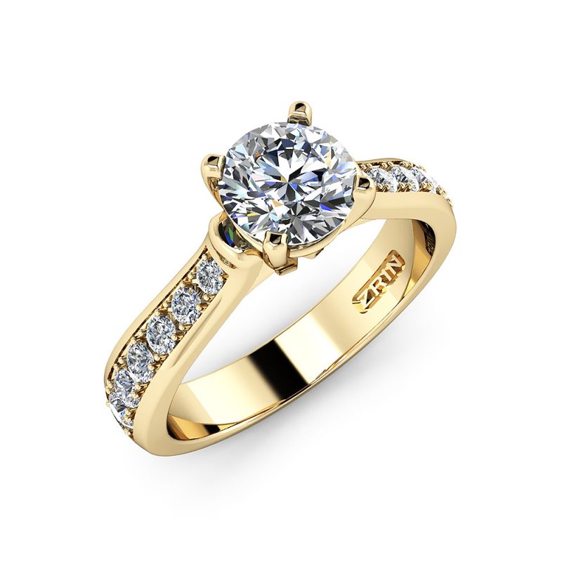 ZRIN engagement ring model 277, yellow gold
