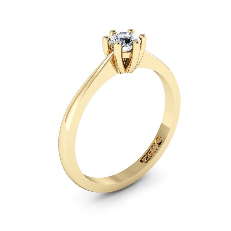 ZRIN engagement ring model 343, yellow gold